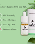 Fullspektrum premium CBD-olje 30%