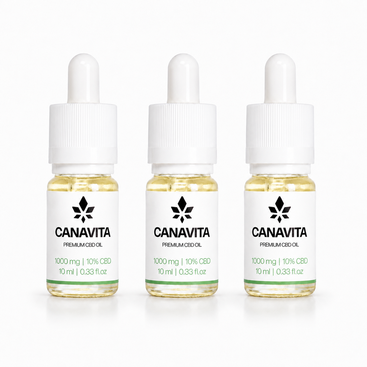 Dansk CBD-olje – 3 flasker SPAR 33 %