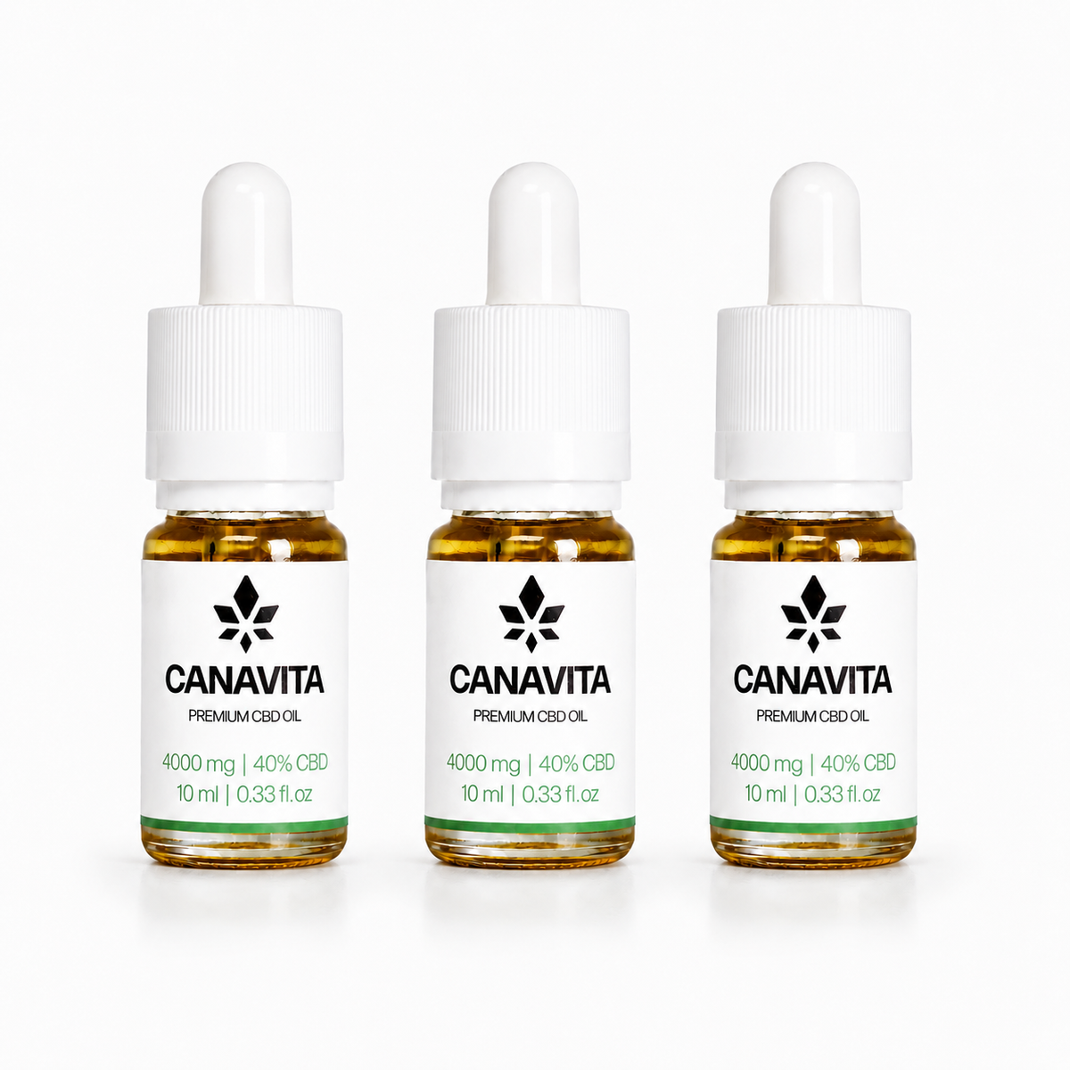 Dansk CBD-olje – 3 flasker SPAR 33 %