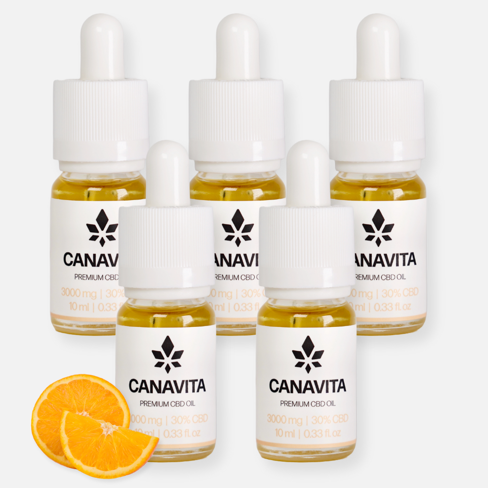 5-pakning 30% CBD-olje – SPAR 50%